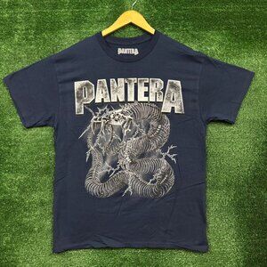 Pantera Electrified Skeletal Snake Thrash Metal Band T-Shirt Size Large